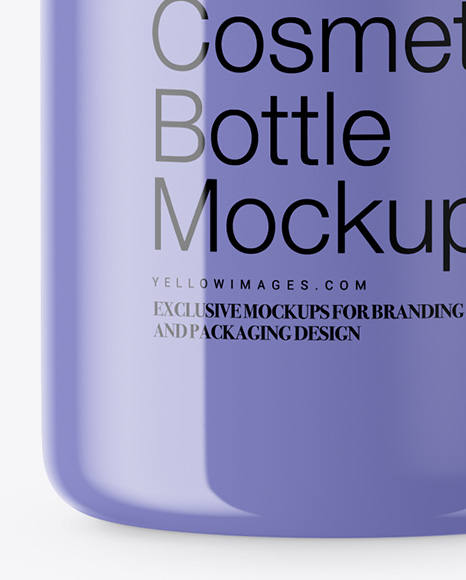Glossy Cosmetic Bottle Mockup PSD #1
