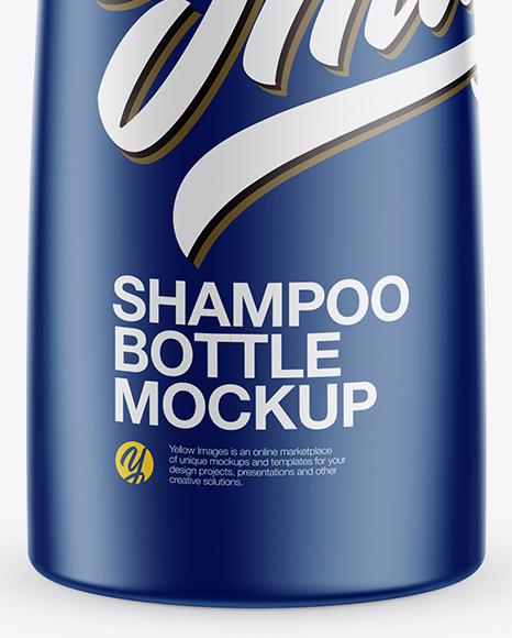 Matte Shampoo Bottle Mockup High Angle Shot In Bottle Mockups On Yellow Images Object Mockups