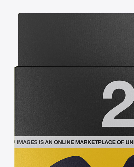 Download 20x Markers Carton Box Mockup Front View In Stationery Mockups On Yellow Images Object Mockups