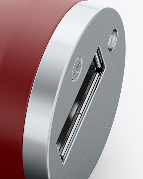 Matte USB Car Charger Mockup   Half Side View PSD #6