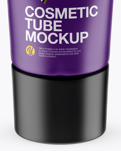 Download Matte Cosmetic Tube Mockup High Angle Shot In Tube Mockups On Yellow Images Object Mockups Yellowimages Mockups