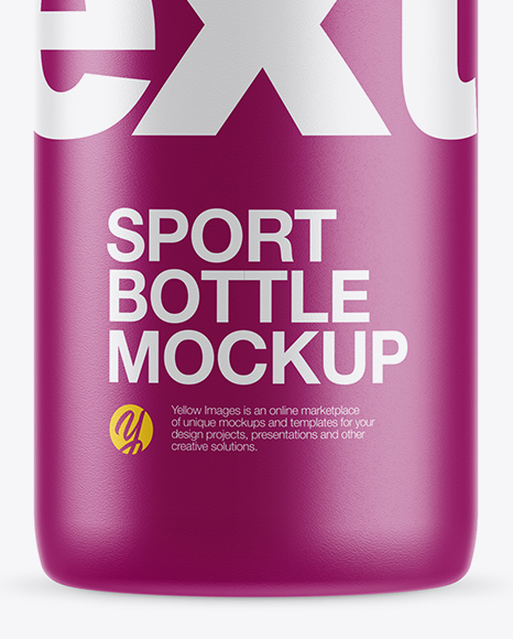 Download Textured Plastic Sport Bottle Mockup In Bottle Mockups On Yellow Images Object Mockups