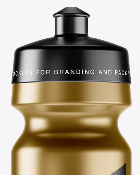 Matte Metallic Sport Bottle Mockup In Bottle Mockups On Yellow Images Object Mockups