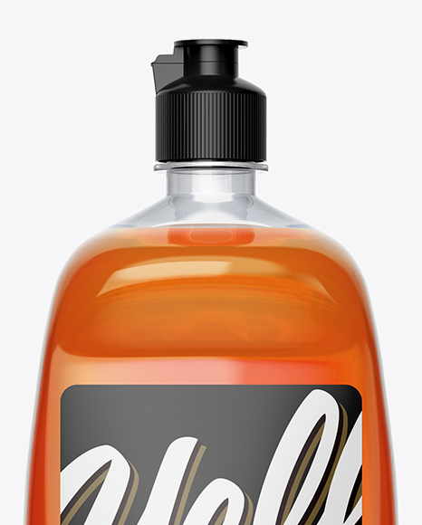 Plastic Bottle Mockup   Front View PSD #2