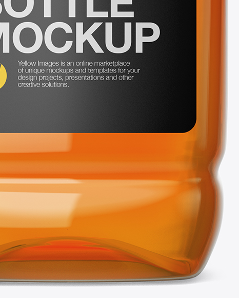 Plastic Bottle Mockup   Front View PSD #1