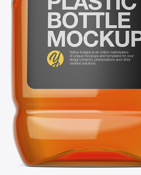 Plastic Bottle Mockup   Front View (Hero Shot) PSD #1