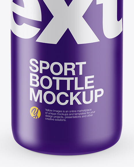 Download Matte Sport Bottle Mockup High Angle Shot In Bottle Mockups On Yellow Images Object Mockups Yellowimages Mockups