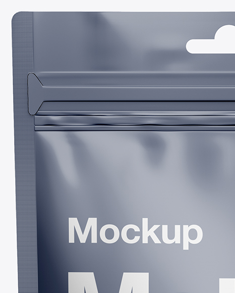 Transparent Zip Bag Mockup