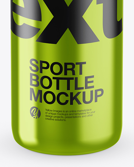 Download Metallic Sport Bottle Mockup High Angle Shot In Bottle Mockups On Yellow Images Object Mockups