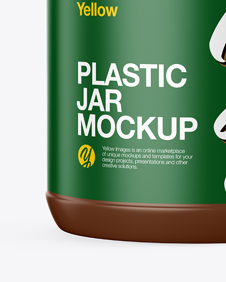 Matte Plastic Jar Mockup PSD #1