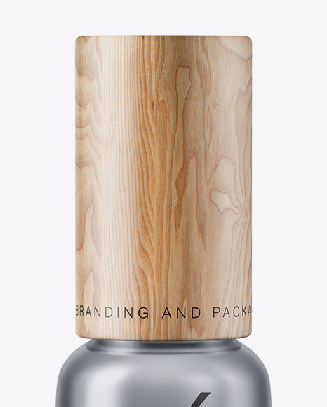 Matte Metallic Cosmetic Bottle Mockup PSD #5