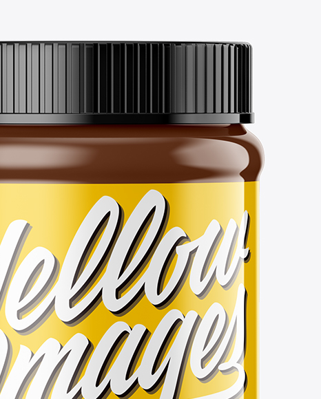 Glossy Plastic Jar Mockup PSD #2