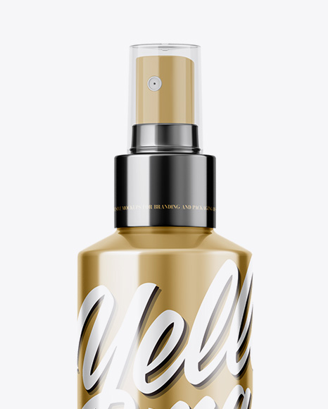 Download Metallic Cosmetic Sprayer Bottle Mockup In Bottle Mockups On Yellow Images Object Mockups PSD Mockup Templates