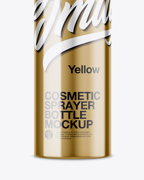 Metallic Cosmetic Sprayer Bottle Mockup - Free Download Images High