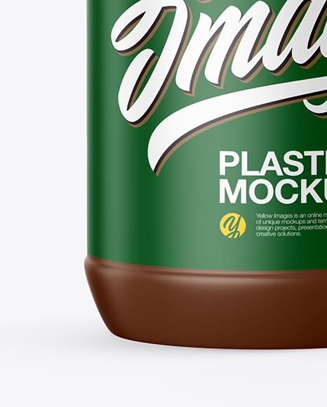 Matte Plastic Jar Mockup PSD #1