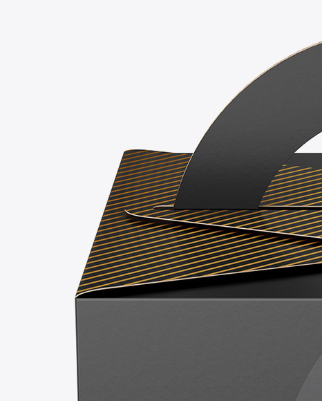 Paper Box Mockup   Front View (High Angle Shot) PSD #2