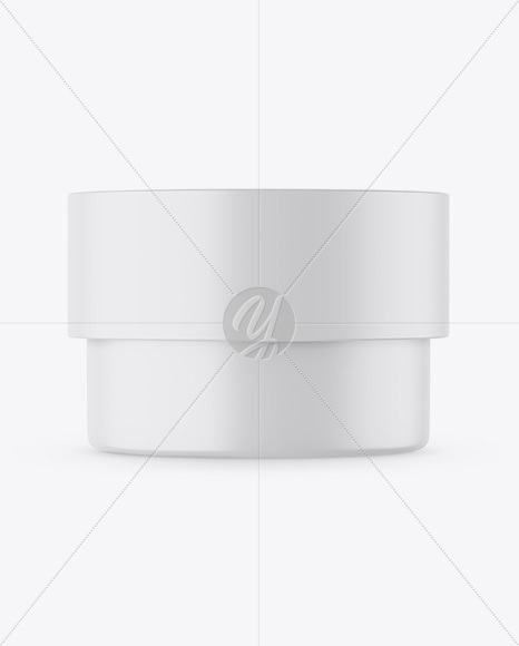 Matte Cosmetic Jar Mockup PSD #2