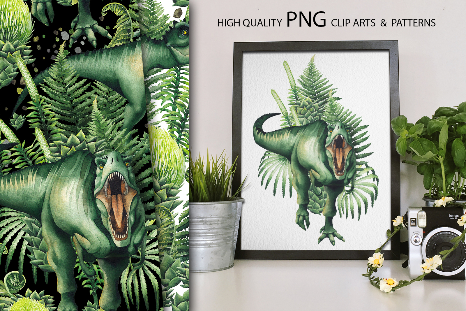 The World of Dinosaurs on Yellow Images Creative Store - 25879