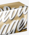 Download 100g Metallic Butter Block Mockup - Half Side View (High ... Yellowimages Mockups