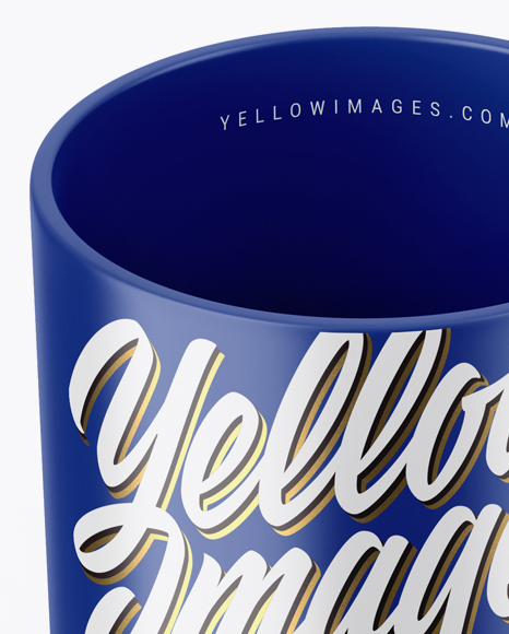 Matte Mug Mockup (High Angle Shot) PSD #2