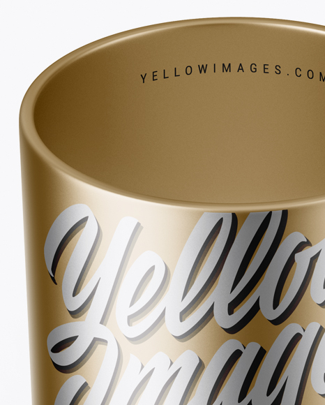 Metallic Mug Mockup (High Angle Shot) PSD #2