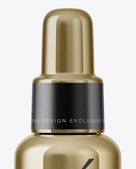 Metallic Cosmetic Bottle Mockup PSD #2
