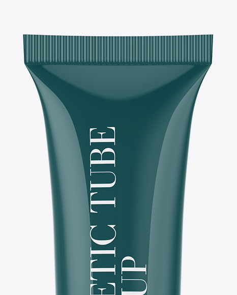 Glossy Tube With Wooden Cap PSD #1