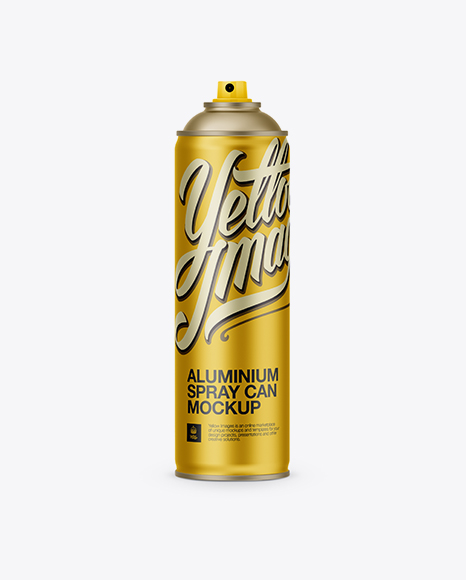 Aluminum Sprayer Without Cap Mockup