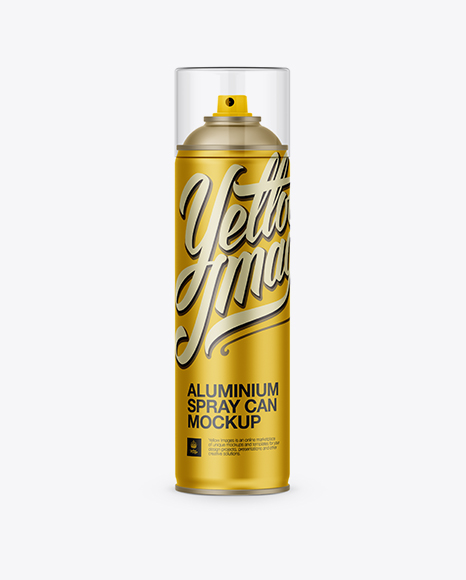 Aluminum Sprayer W/ Clear Cap Mockup
