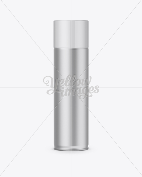 Download Aluminum Sprayer W White Cap Mockup In Can Mockups On Yellow Images Object Mockups PSD Mockup Templates