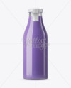 Download Blueberry Smoothie Bottle Mockup in Bottle Mockups on Yellow Images Object Mockups