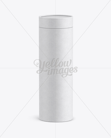 Download Paper Tube Mockup In Tube Mockups On Yellow Images Object Mockups PSD Mockup Templates