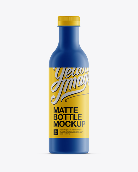 Matte Juice Bottle Mockup PSD #2