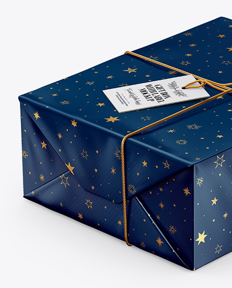 Download Paper Gift Packaging Mockup Half Side View High Angle Shot In Packaging Mockups On Yellow Images Object Mockups PSD Mockup Templates