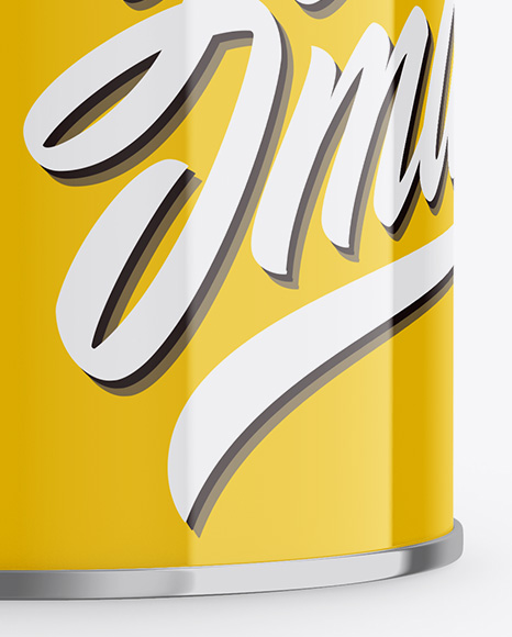 Glossy Tin Box Mockup PSD #1