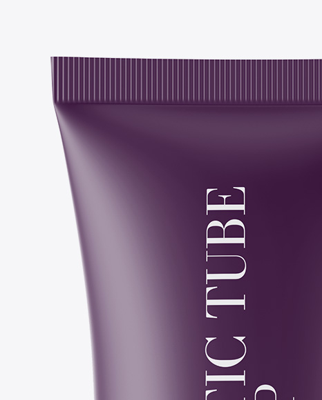 Matte Tube With Wooden Cap PSD #1