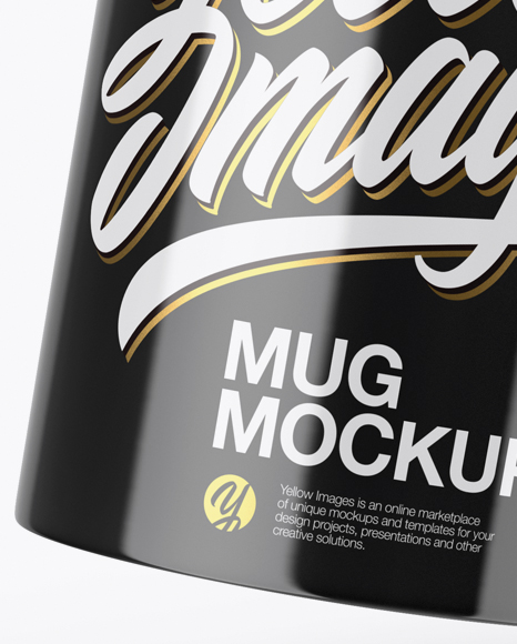 Glossy Mug Mockup PSD #1
