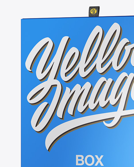 Two Metallic Boxes Mockup W  Label   Half Side View PSD #2