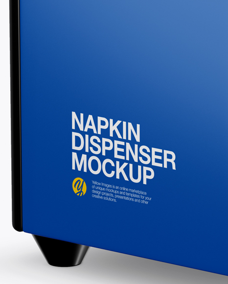 Download Napkin Dispenser Mockup Half Side View In Object Mockups On Yellow Images Object Mockups