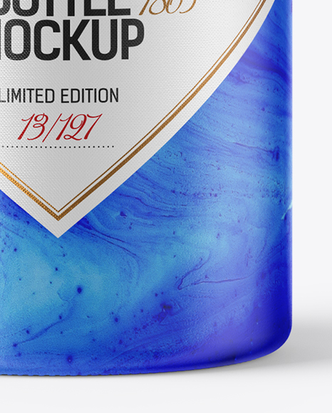 Ceramic Bottle with Wooden Cap Mockup PSD #6