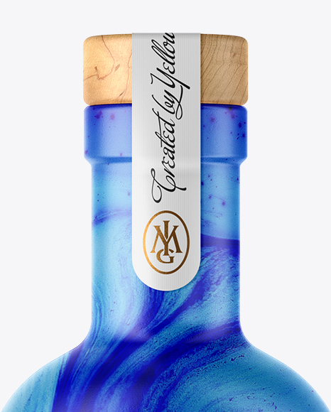 Ceramic Bottle with Wooden Cap Mockup PSD #5