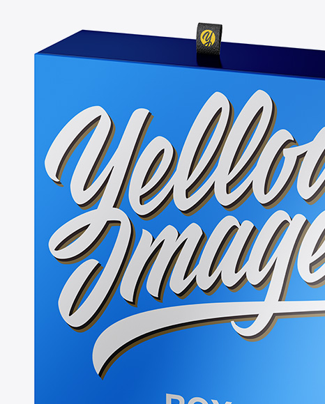 Two Metallic Boxes W  Label Mockup   Half Side View (High Angle Shot) PSD #2