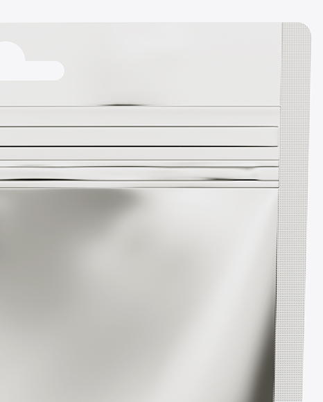 Metallic Stand Up Pouch Mockup   Front View PSD #1
