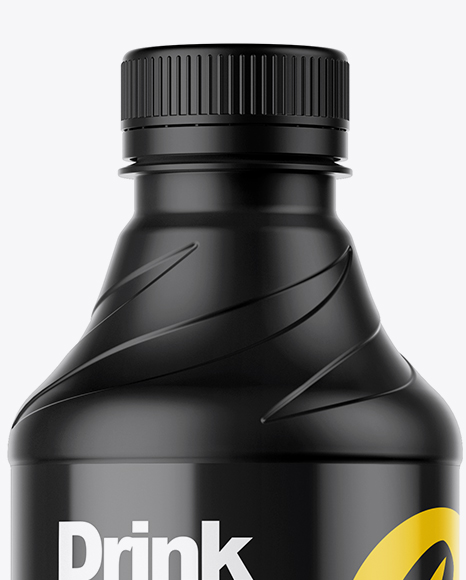 Matte PET Bottle Mockup PSD #2