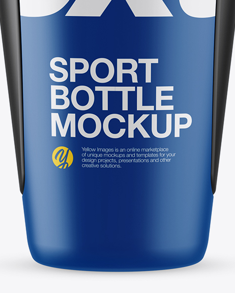 Download Matte Sport Bottle Mockup in Bottle Mockups on Yellow Images Object Mockups