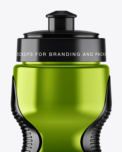 Metallic Sport Bottle Mockup In Bottle Mockups On Yellow Images Object Mockups