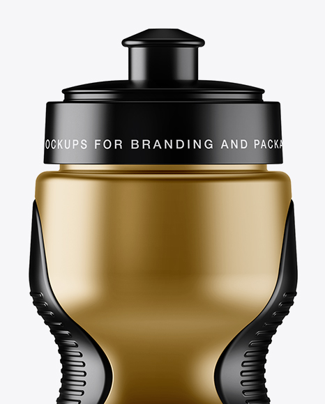 Matte Metallic Sport Bottle Mockup