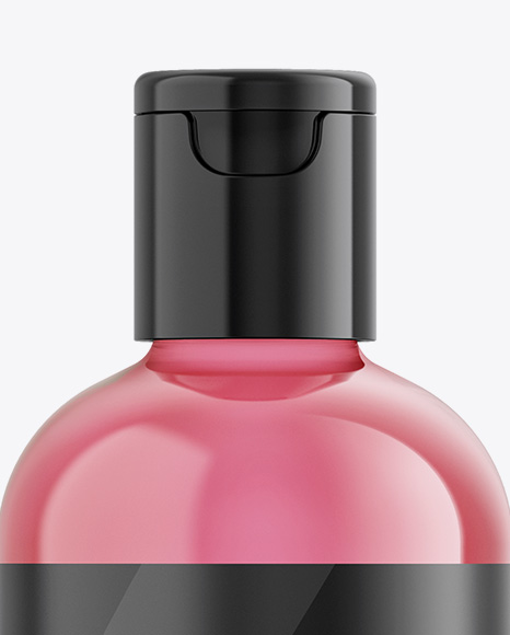 Cosmetic Bottle With Transparent Liquid Mockup PSD #3