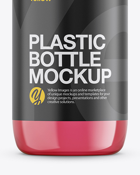 Cosmetic Bottle With Transparent Liquid Mockup