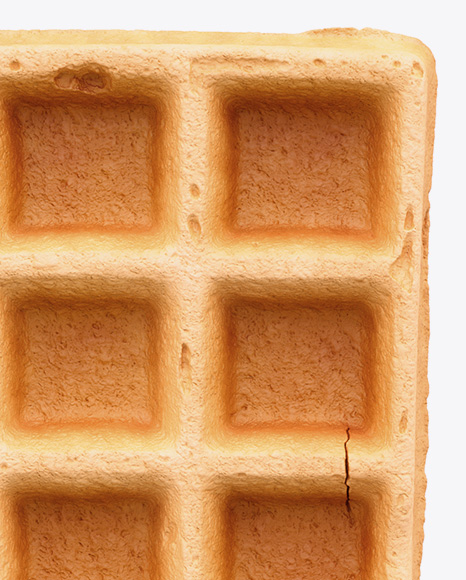 Belgian Waffle On Stick Mockup in Object Mockups on Yellow Images